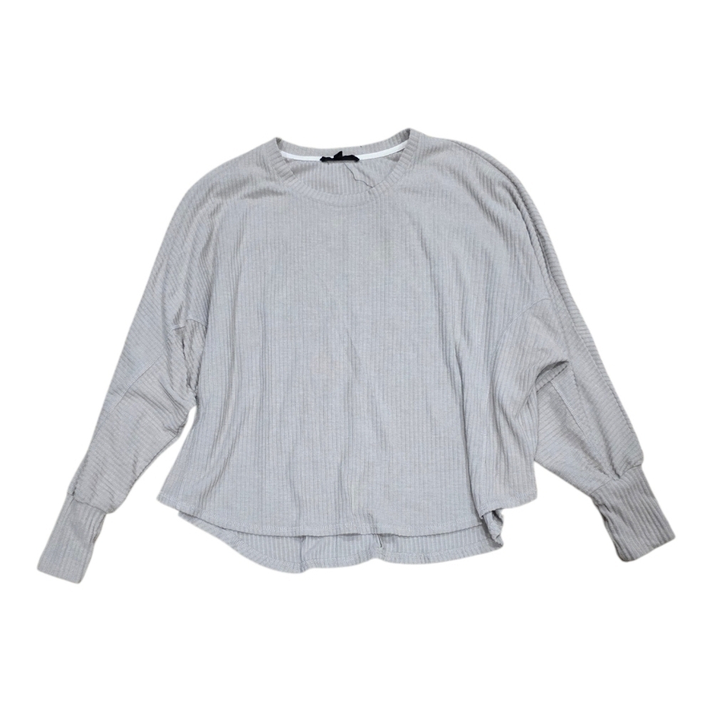 Jane + Delancy Beige Ribbed Dolman Sleeve Sweater L